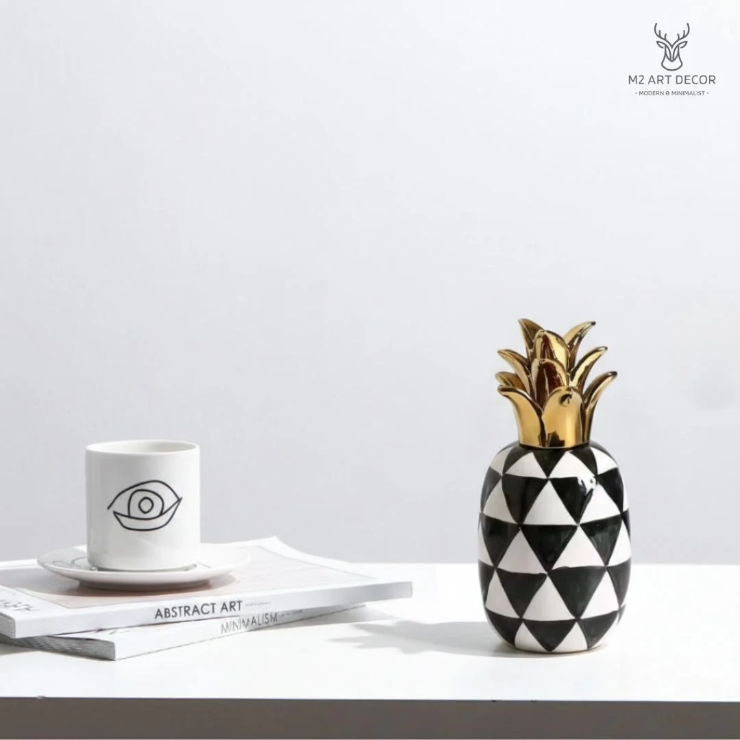 Hình ảnh phụ của sản phẩm Tượng quả dứa mạ vàng - M2 Art Decor