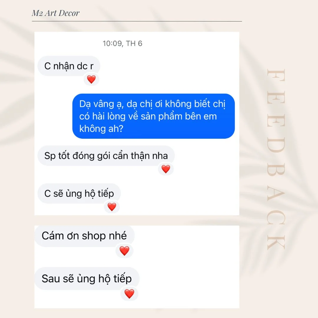 Feedback khách hàng M2 Art Decor - Ành 33
