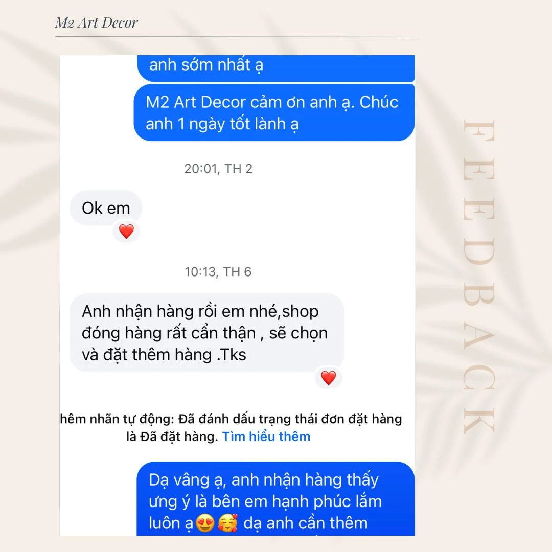 Feedback khách hàng M2 Art Decor - Ành 44