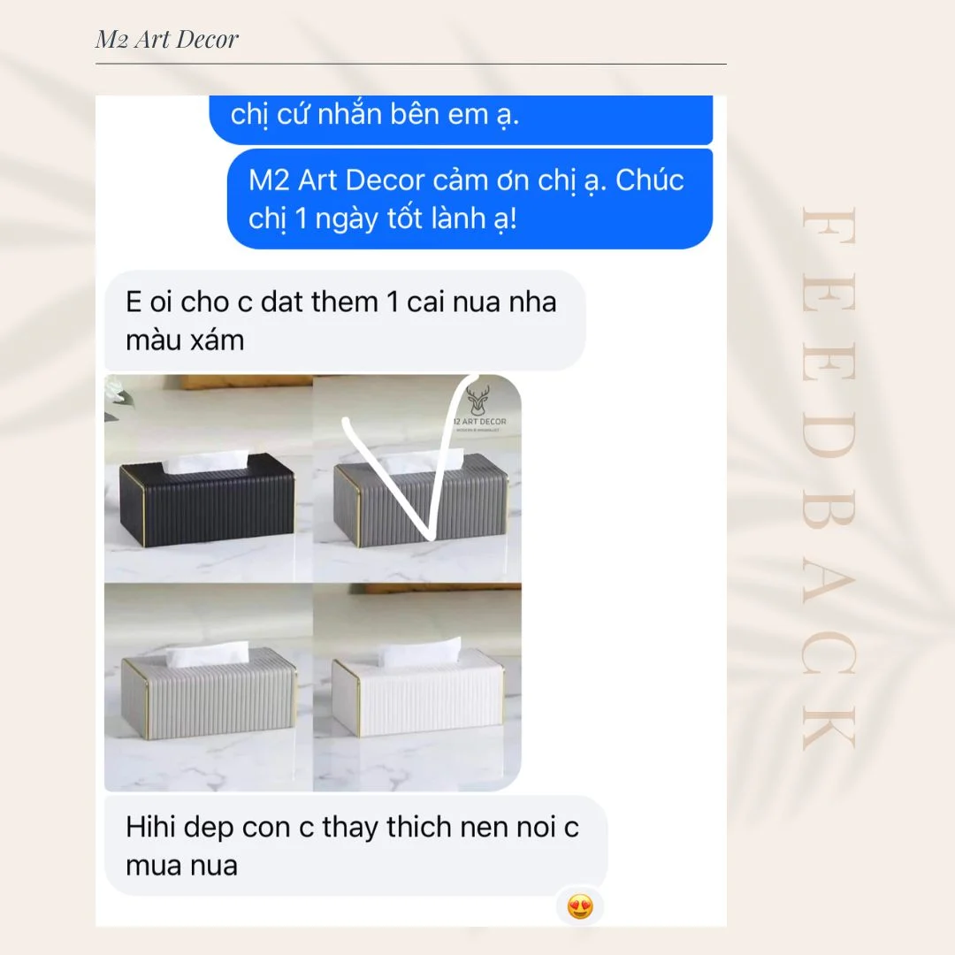 Feedback khách hàng M2 Art Decor - Ành 39