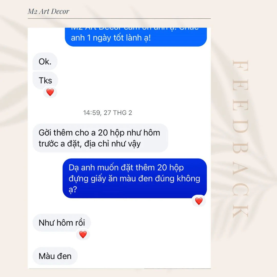 Feedback khách hàng M2 Art Decor - Ành 41