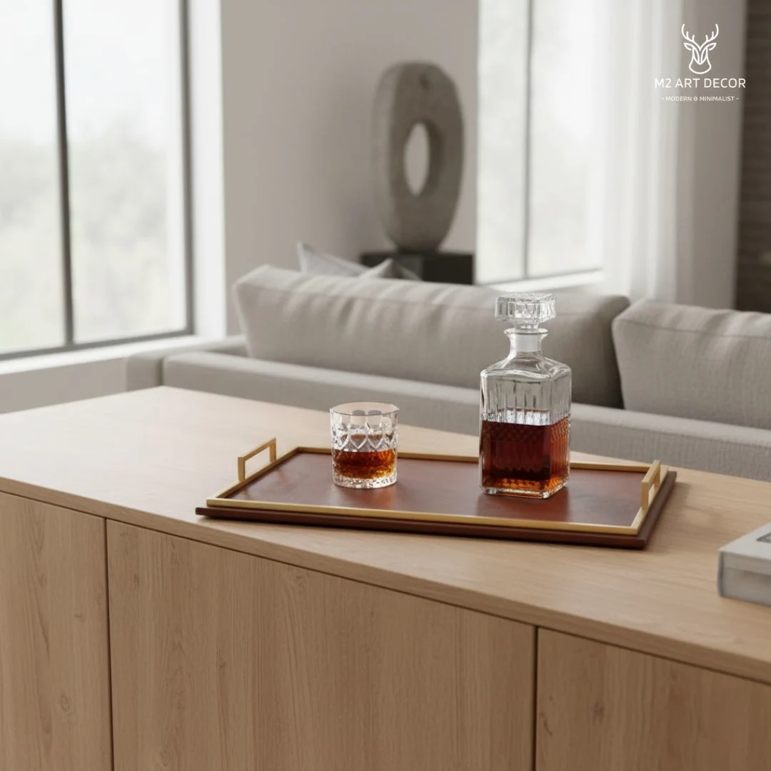 Hình ảnh phụ của sản phẩm Khay bọc da sang trọng - M2 Art Decor