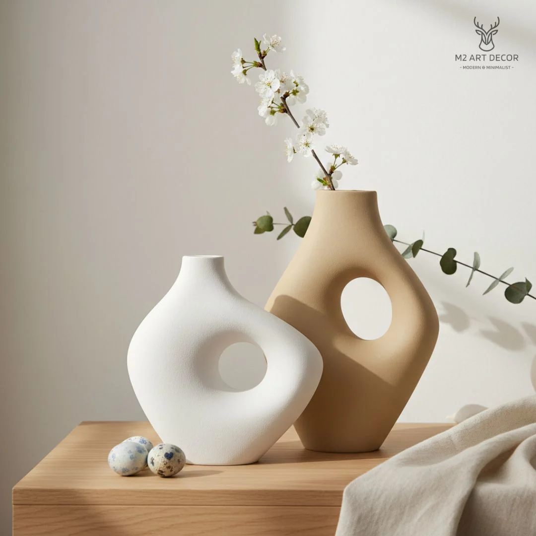 Hình ảnh chính của sản phẩm Bộ lọ wabi sabi chung đôi - M2 Art Decor