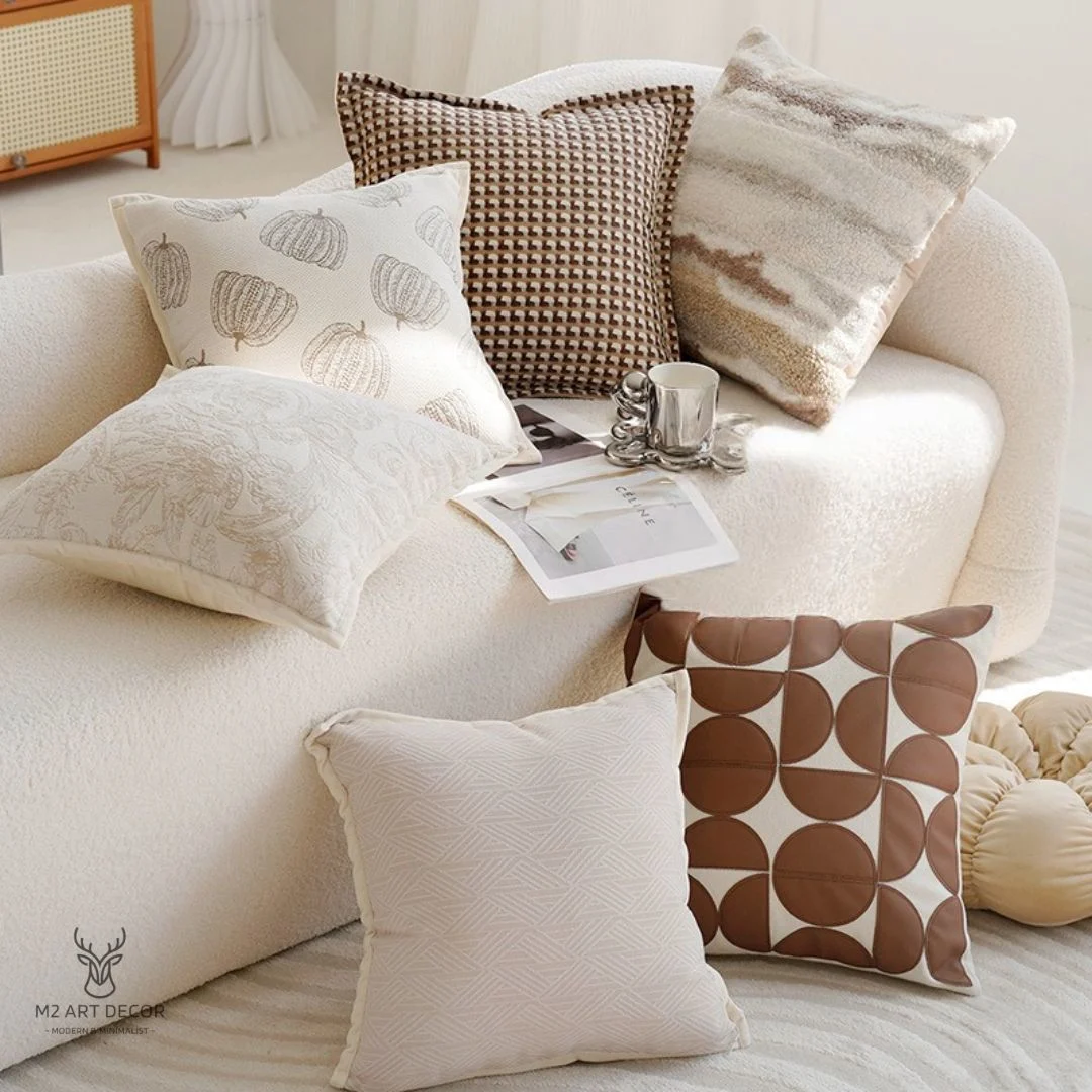 Hình ảnh phụ của sản phẩm Vỏ gối hoạ tiết zích zắc - M2 Art Decor