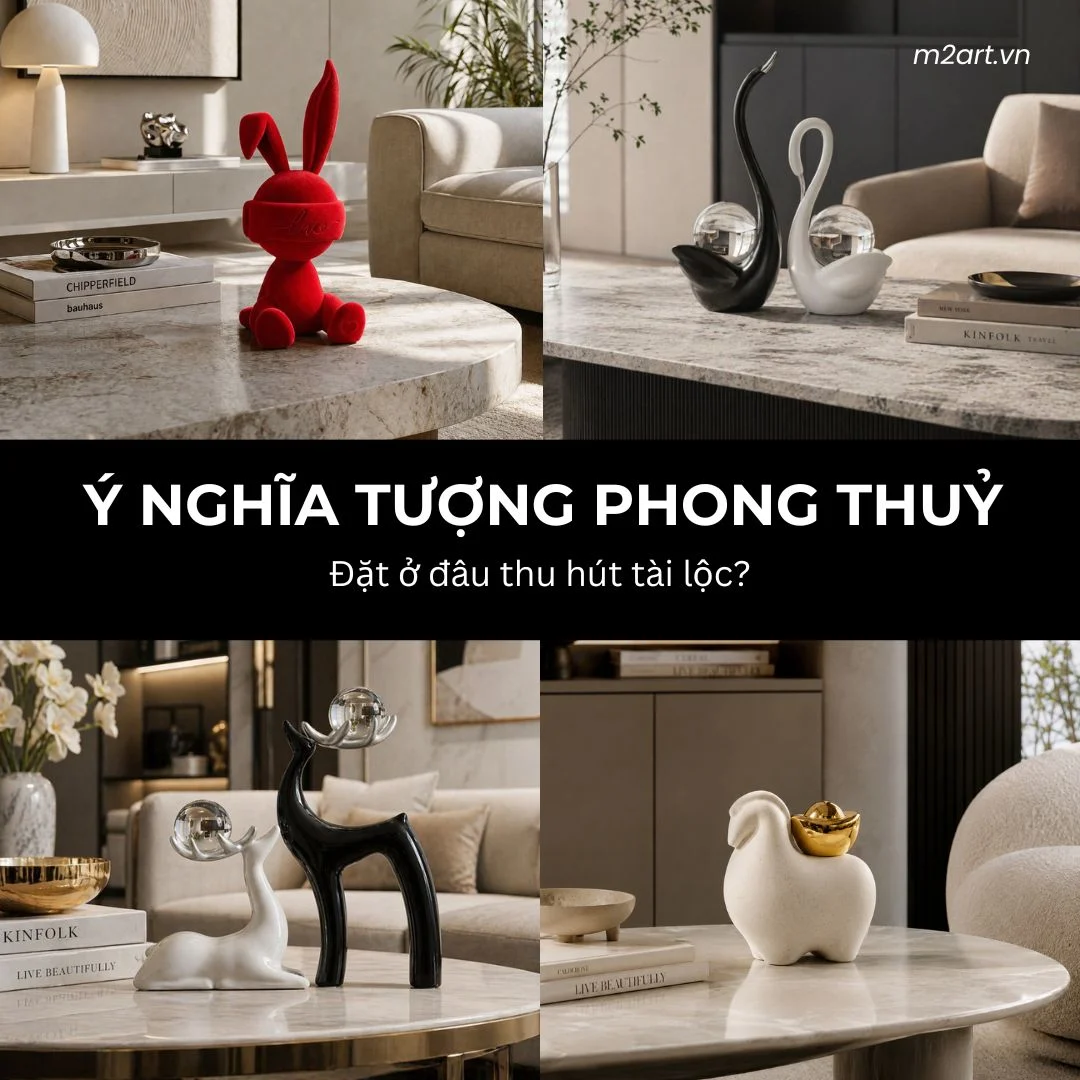 Ý nghĩa tượng phong thủy: hươu, thiên nga, ngựa - đặt ở đâu hút tài lộc?