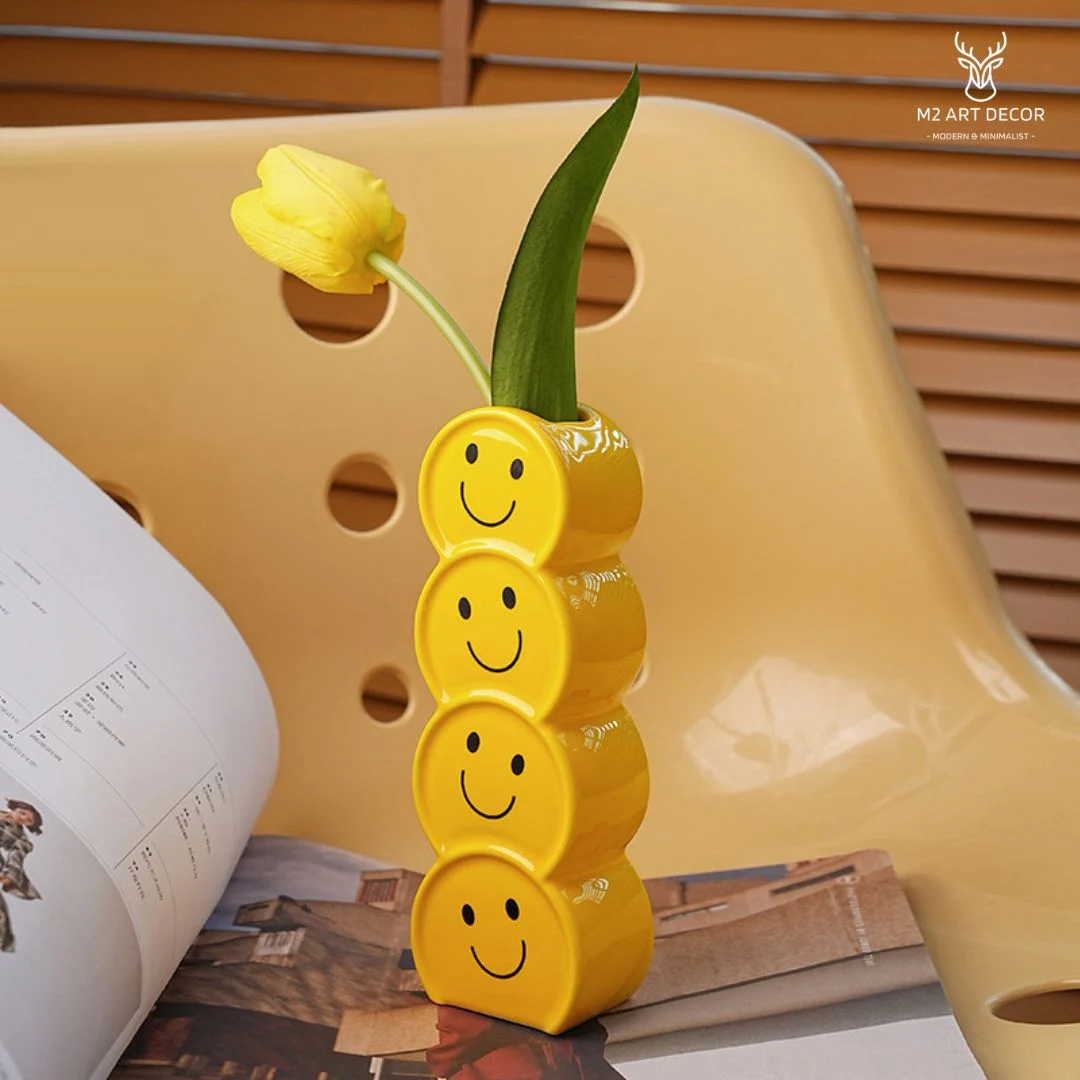 Hình ảnh phụ của sản phẩm Lọ hoa vui vẻ - M2 Art Decor