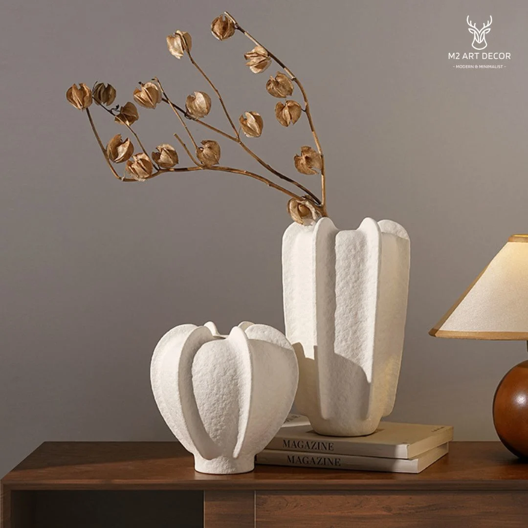 Hình ảnh phụ của sản phẩm Bình hoa cánh xoè nghệ thuật - M2 Art Decor