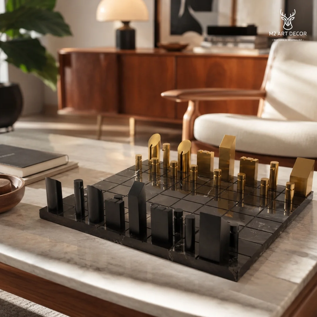 Hình ảnh chính của sản phẩm Bàn cờ đá marble - M2 Art Decor