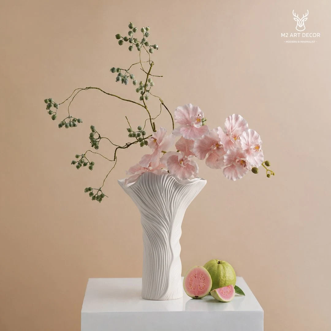 Lọ vân sọc hiện đại - Đồ decor trang trí M2 Art Decor