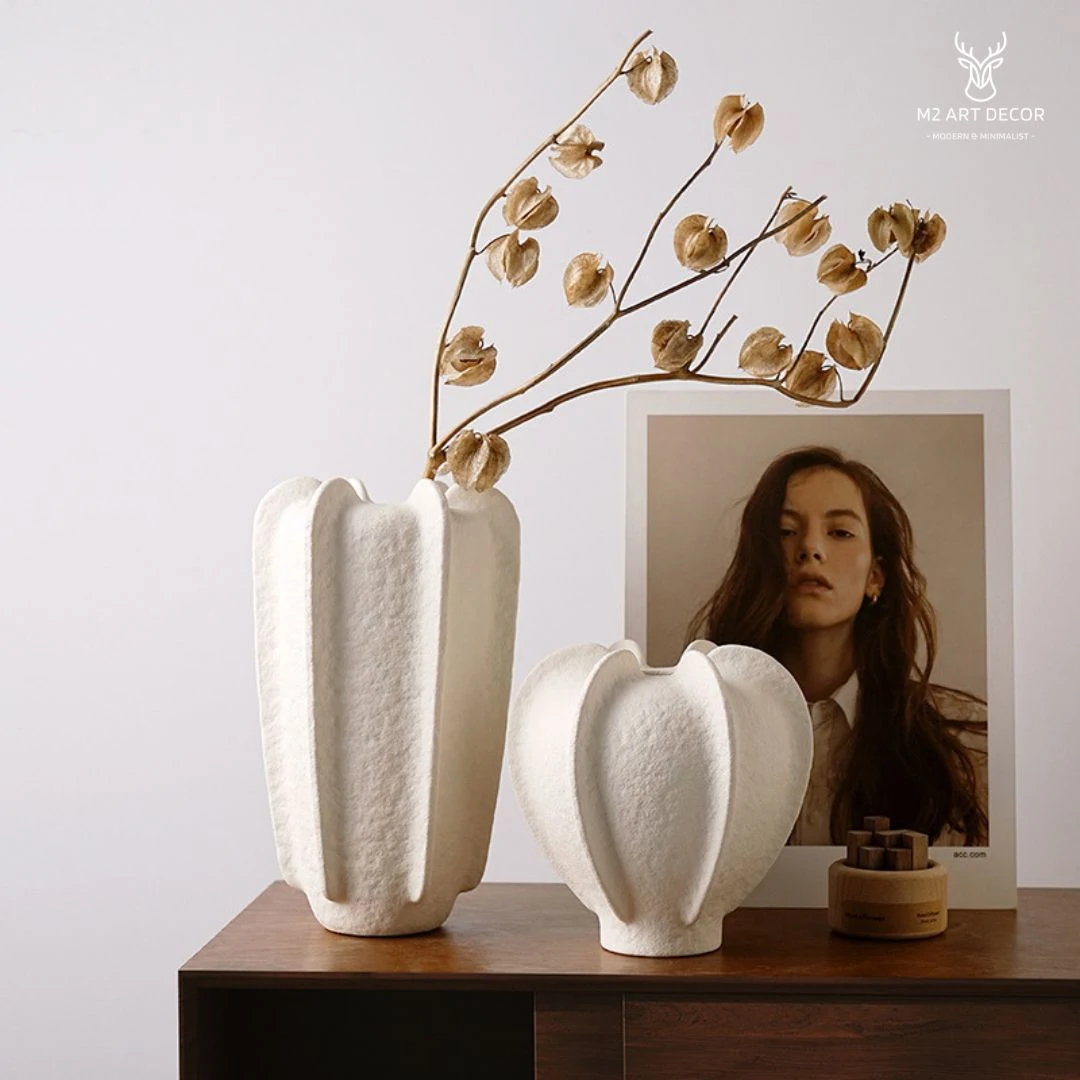 Bình hoa cánh xoè nghệ thuật - Đồ decor trang trí M2 Art Decor