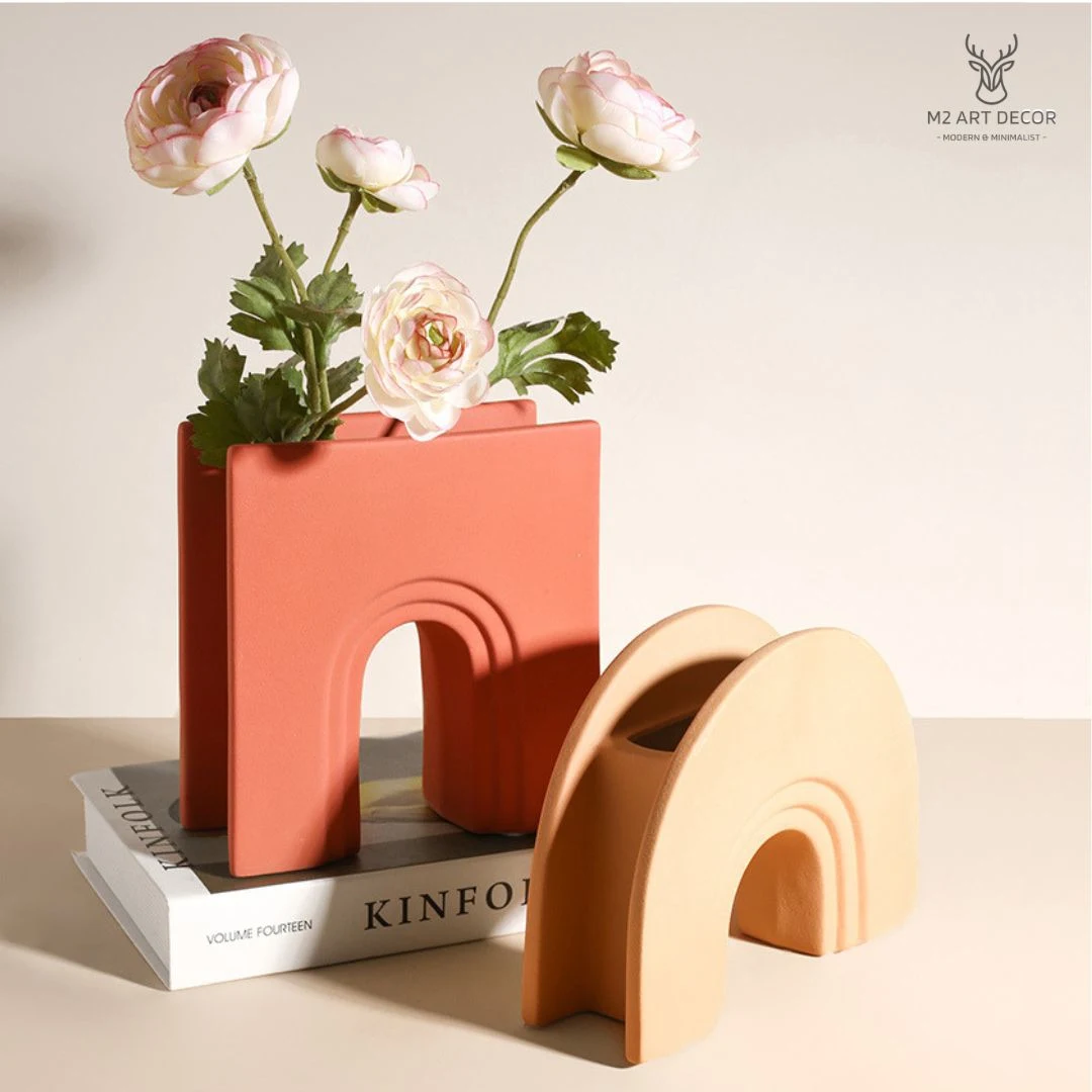 Bộ lọ trang trí đa sắc - Đồ decor trang trí M2 Art Decor