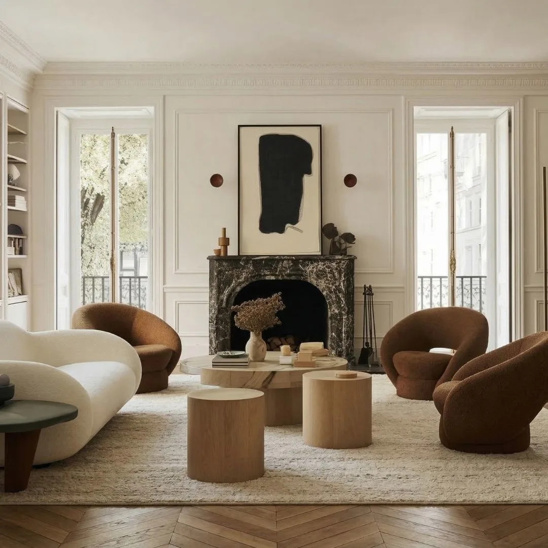 Phòng khách phong cách Sang trọng tinh tế 1