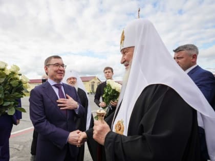 Владимир Якушев принимает участие в визите патриарха Кирилла в Тюменскую область