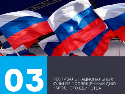 Фестиваль народных культур, посвященный Дню народного единства