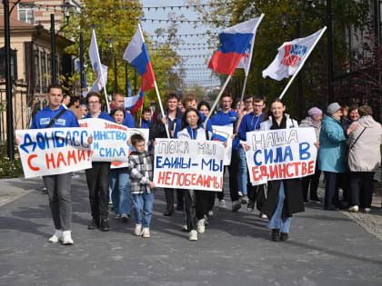 Поддержка новых регионов: шествие в Дзержинском