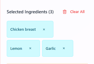 Ingredients for Lemon Garlic Chicken with Quinoa