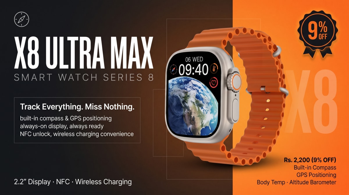 Smart watch with fitness tracking — buy online in Multan, Pakistan