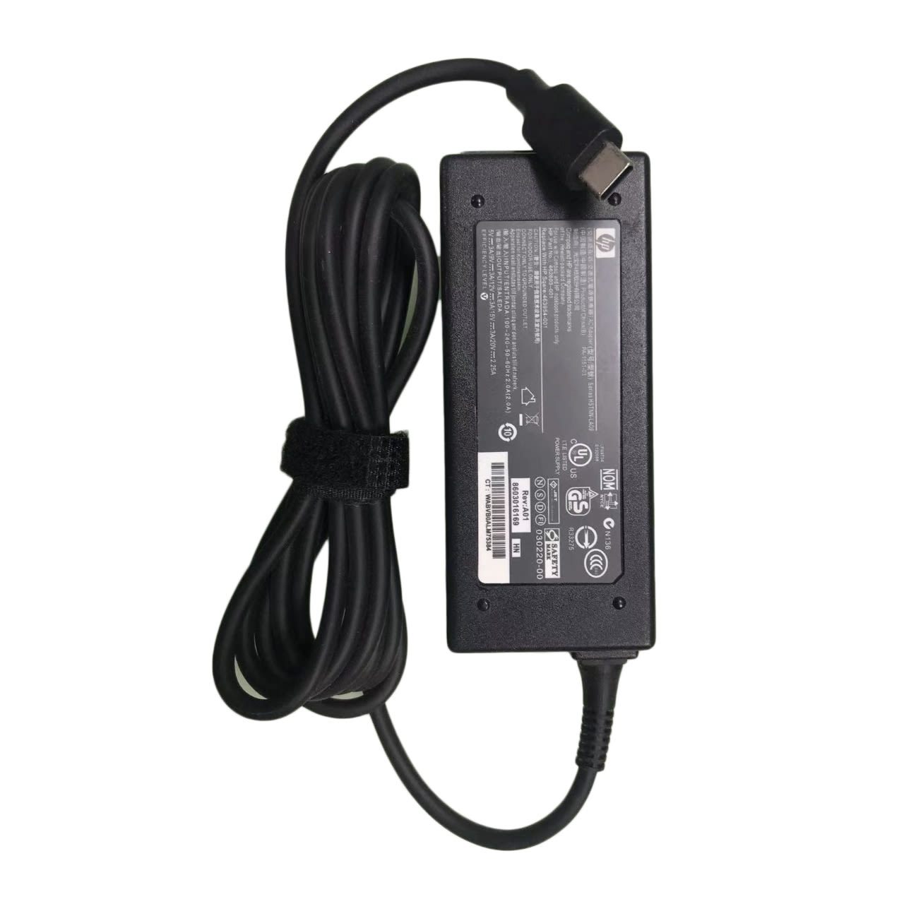 HP 65W TYPE-C AC ADAPTER LAPTOP CHARGER alternate view