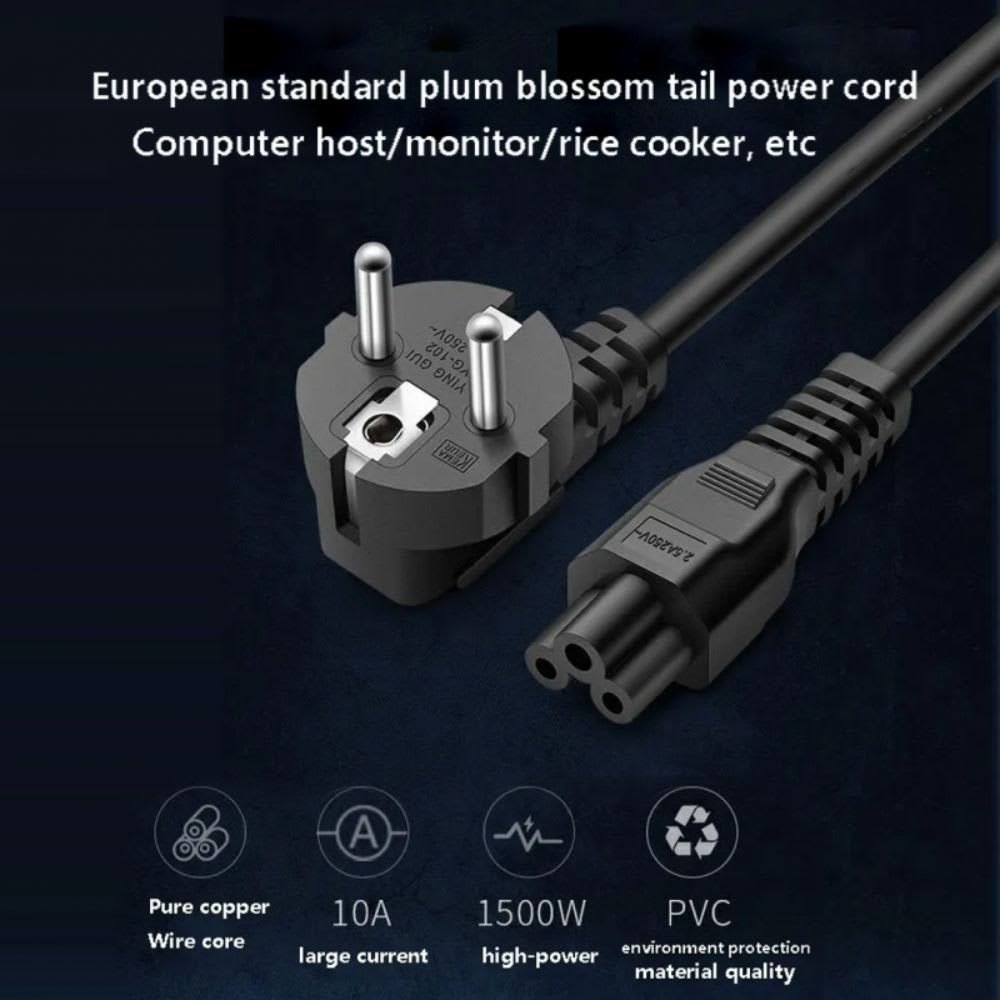 IMPORTED POWER CABLE FOR LAPTOP 1.5M alternate view