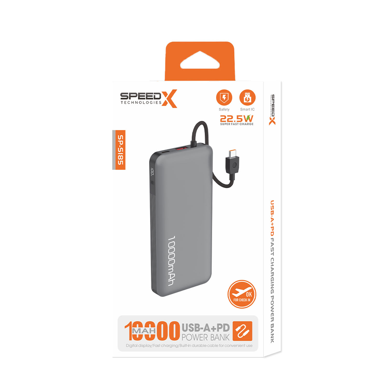 SPEEDX SP-S185 22.5W 10000MAH SUPER FAST CHARGING POWER BANK alternate view