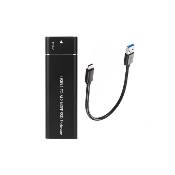 M2 SSD ENCLOSURE, USB 3.1 GEN 2 (10 GBPS) NGFF CASE