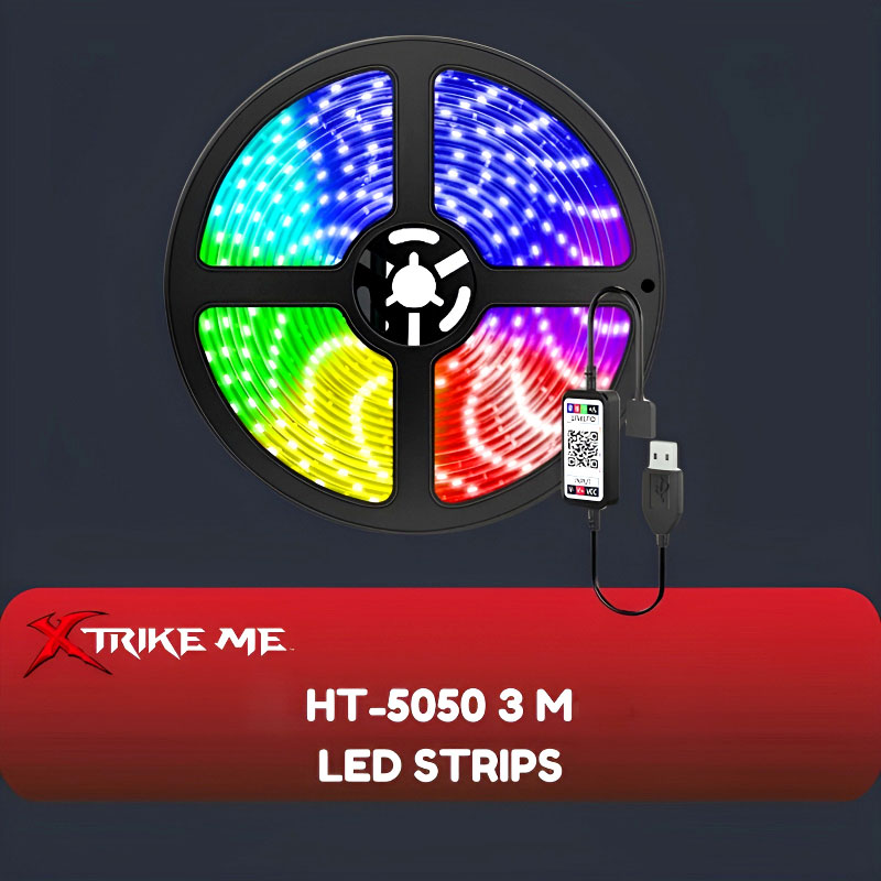 XTRIKE ME HT-5050-B3 BLUETOOTH V4.2 RGB LED STRIP WITH APP CONTROL alternate view