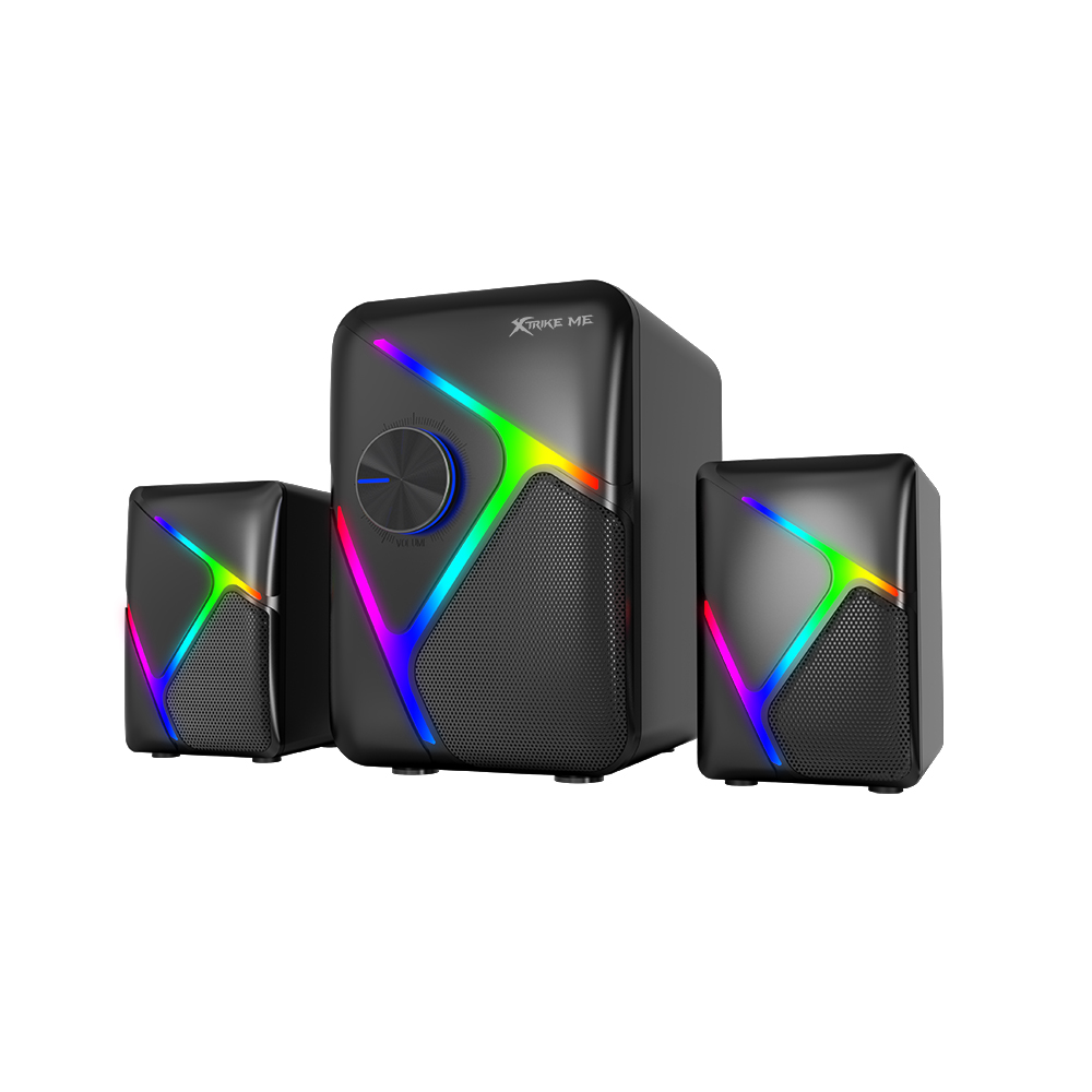 XTRIKE ME SK-610 SUBWOOFER RGB STEREO WIRED GAMING SPEAKERS alternate view