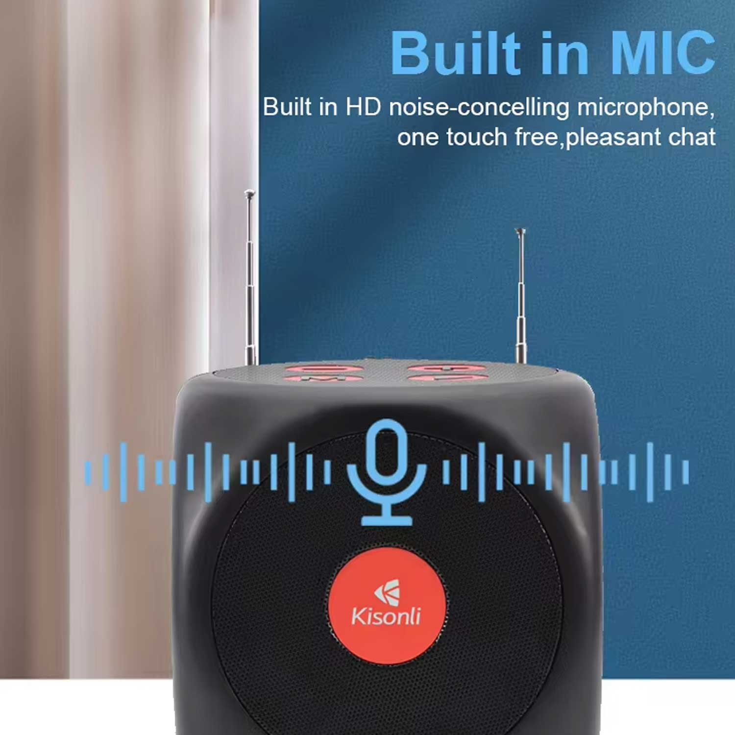 KISONLI G15 PORTABLE MOBILE MUSIC BLUETOOTH DICE MINI SPEAKER alternate view