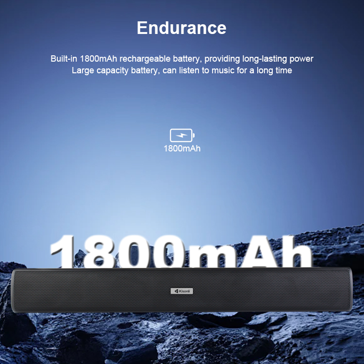 KISONLI LED-803 WIRELESS BT 16W PORTABLE SOUNDBAR SPEAKERS alternate view