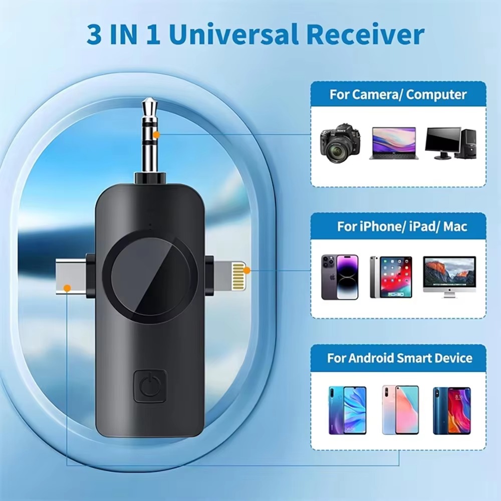 F11-2 (3 IN 1) NOISE CANCELLING WIRELESS DUAL MICROPHONE alternate view