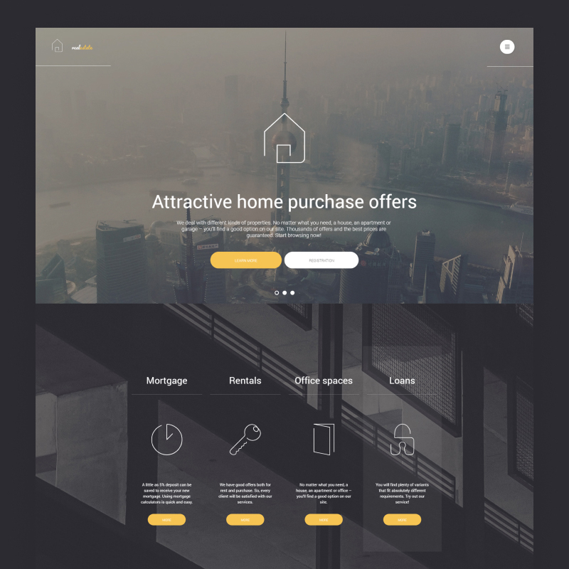 Real Estate Agent WordPress Theme