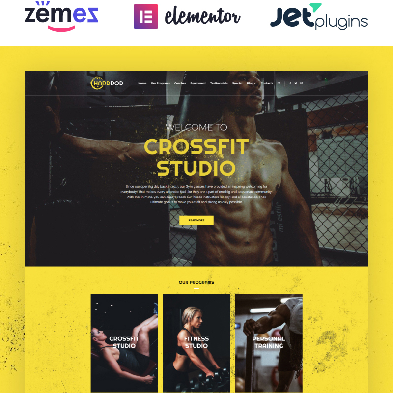 Hardrod - Dynamite Fitness & Bodybuilding WordPress Theme