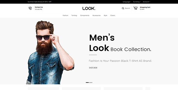 Look Fashion Responsive OpenCart Template