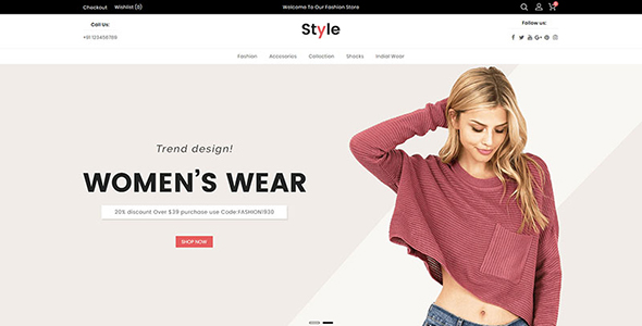 Style Fashion OpenCart Template