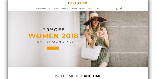 Facetime - Fashion Store OpenCart Template