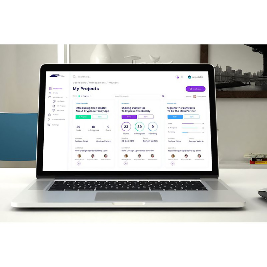 Project Management Admin Dashboard Ui Kit UI Elements