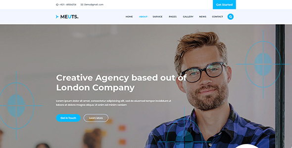 Meuts Corporate PSD Template
