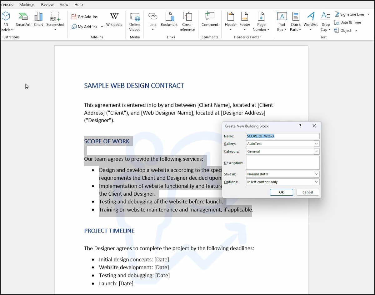 Quick Part Examples Microsoft Word Quick Parts Lets You Work Smarter, Not Harder