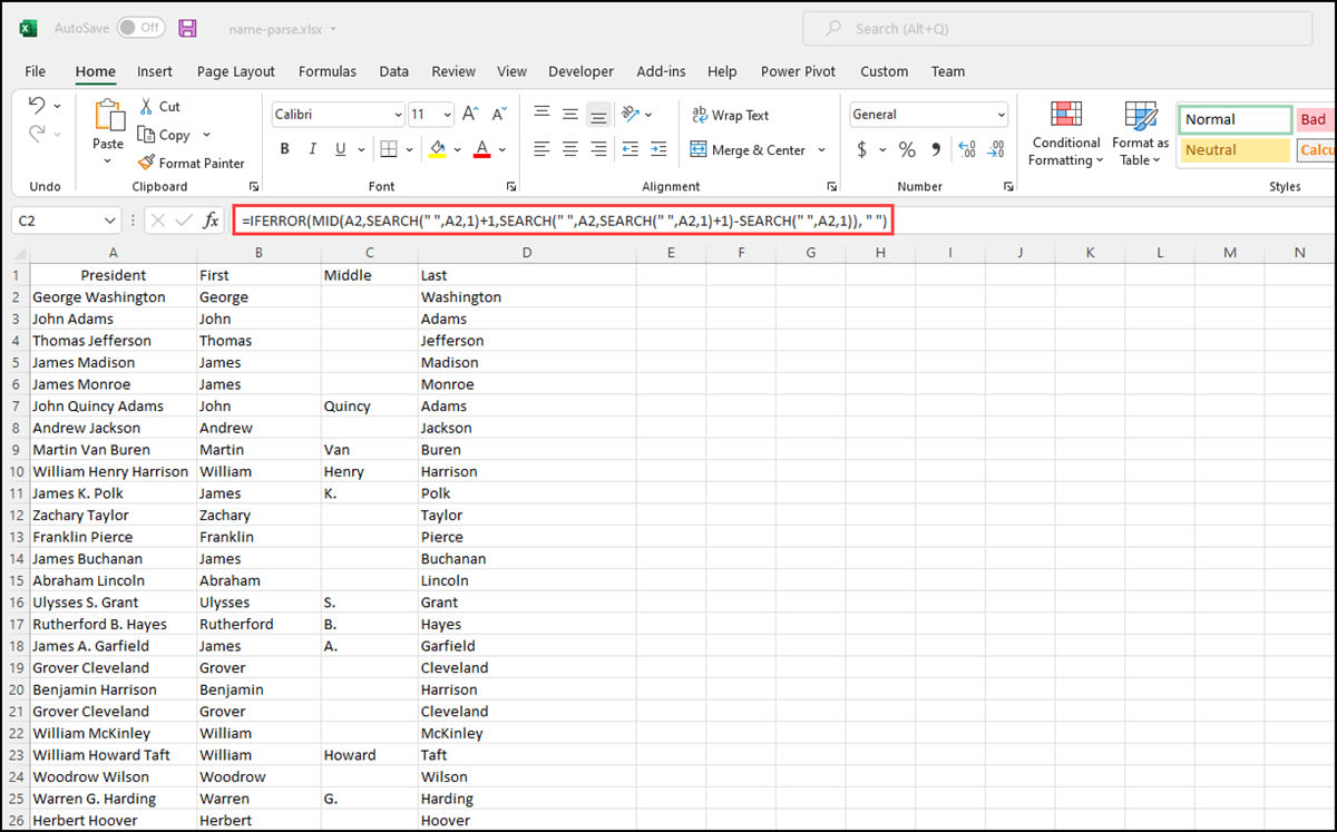 How To Split Names In Excel For Cleaner Data Includes Practice File 3310