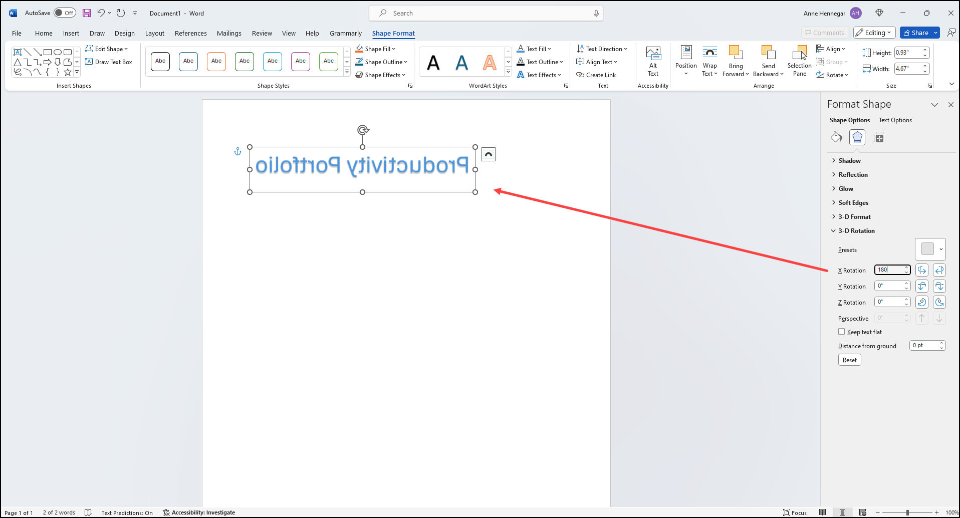 Print Reverse In Word Print Reverse In Word