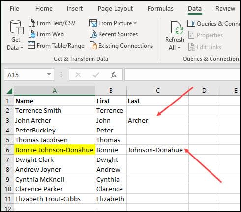 How to Split Names in Excel for Cleaner Data (Includes practice file)