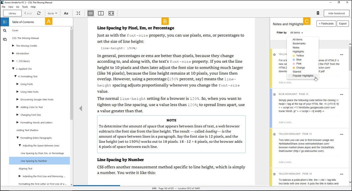 Desktop Kindle for PC.