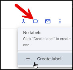 Google Contact Manage Labels icon.