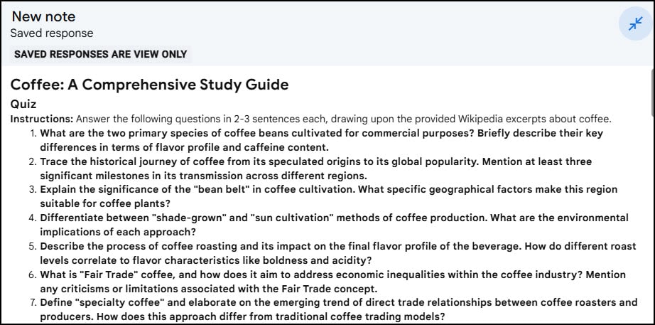 Notebook guide quiz.