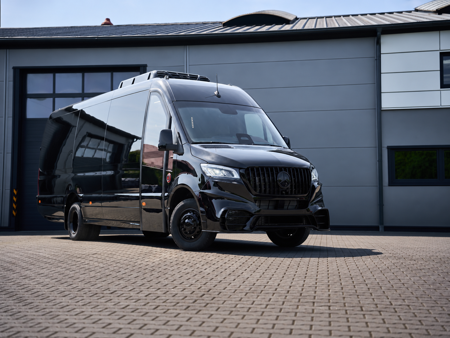 Black Mercedes VVIP Sprinter with chauffeur in Oslo