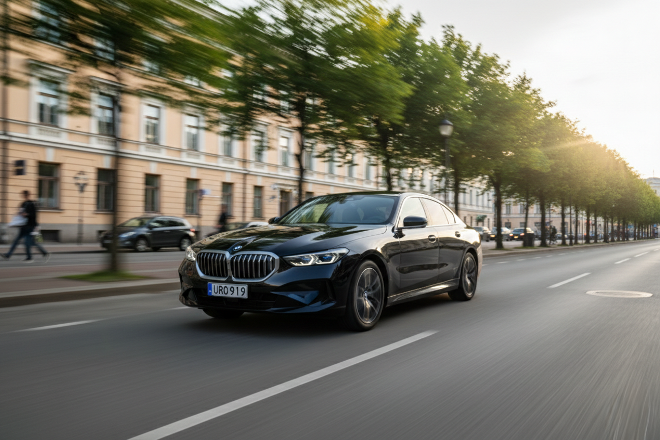 BMW i5 with a Chauffeur