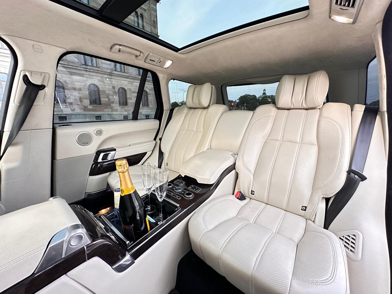 Range Rover with private chauffeur — luxury car rental in Stockholm Sweden