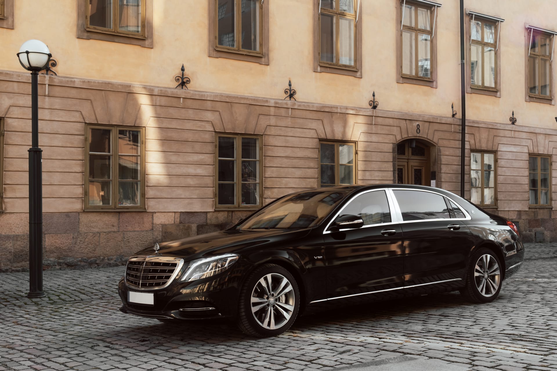Luxury Mercedes sedan rental Stockholm — S-Class delivered to your hotel