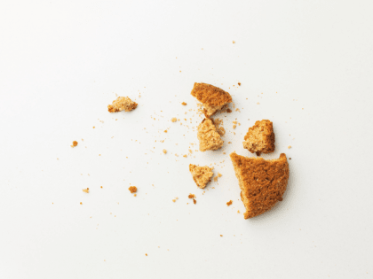 Собака перекусила печеньем в коломенском магазине