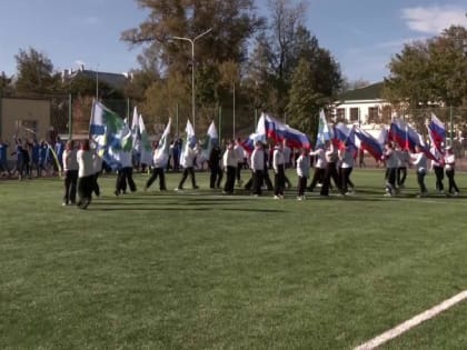 Открытие нового спортивного стадиона в Дубне